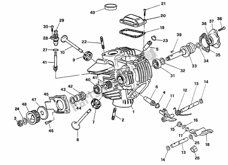 Wszystkie części do Pozioma G? Owica Cylindra Ducati Supersport 600 SS 1996